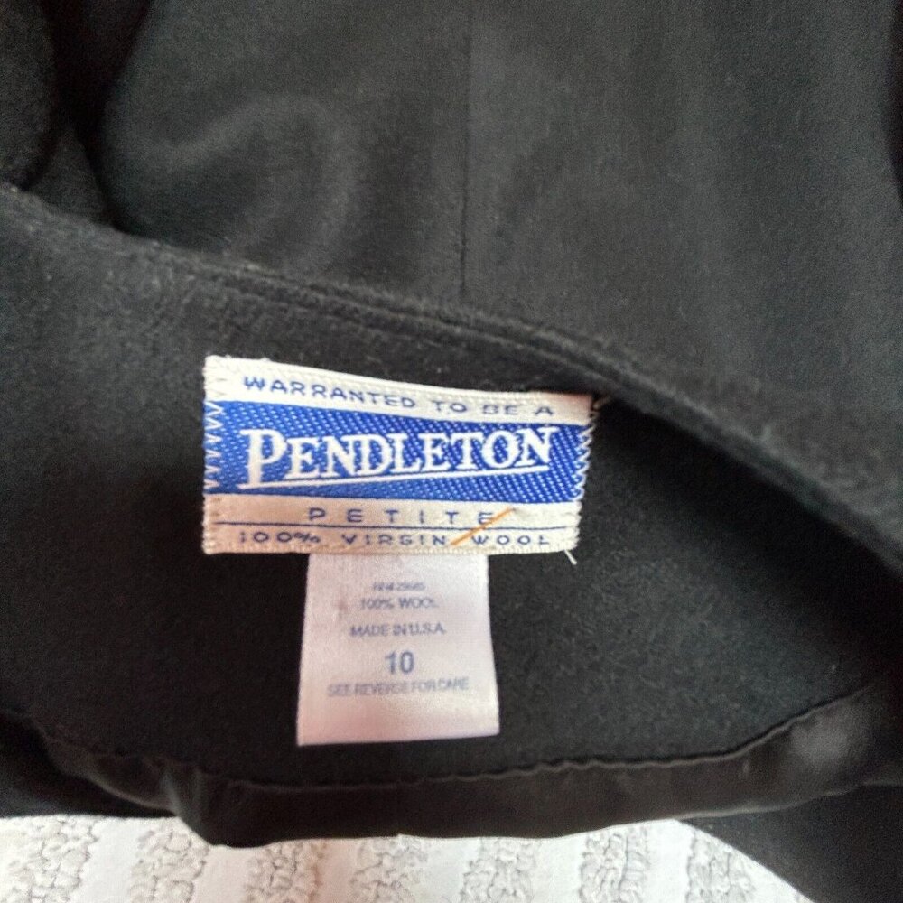 Vintage Pendleton Classic Black Double Breasted B… - image 3